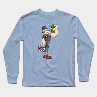 Hipster Popeye Long Sleeve T-Shirt